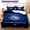 Arema Football Club Printed Pattern Duvet Cover Set – Includes 1 Duvet Cover and 2 Matching Pillowcases Bedroom Decor Christmas Gifts