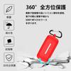 JXRICH Case for Sony Silicone Case with Full and Charging Feature WF-C510, Drop-Resistant, Scratch-Resistant Carabiner, Protection, (Green)