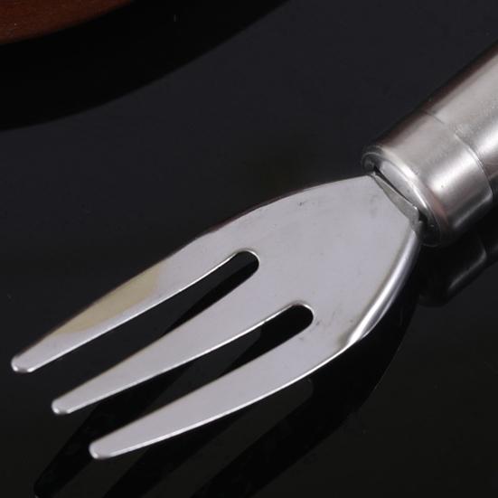 Watermelon Cutter Stainless Steel 2-in-1 Fruit Fork Cutting Tool Double Head Fruit Slicer Portable Watermelon Slicer Kitchen Fruit Cutter Machine