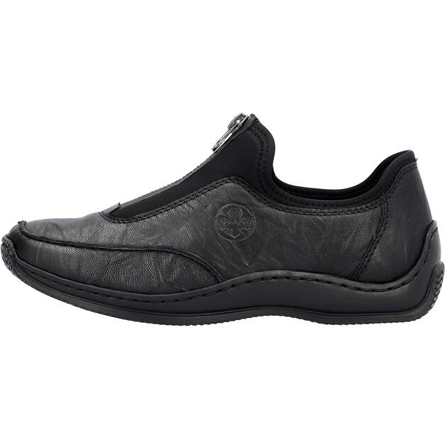 

Женские слипоны Rieker L1753 чёрные