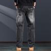 JIELEINUO Men's Loose Straight-Leg Denim Jeans