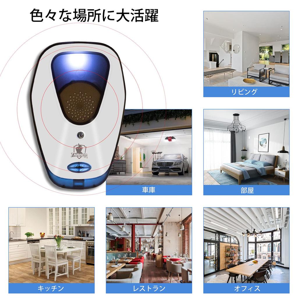 Thanos Ultrasonic Mouse Pest Cockroach Mosquito Night Light Outlet Energy For Indoor Set of 2 Repellent, Exterminator, Repellent, Repellent, Included,