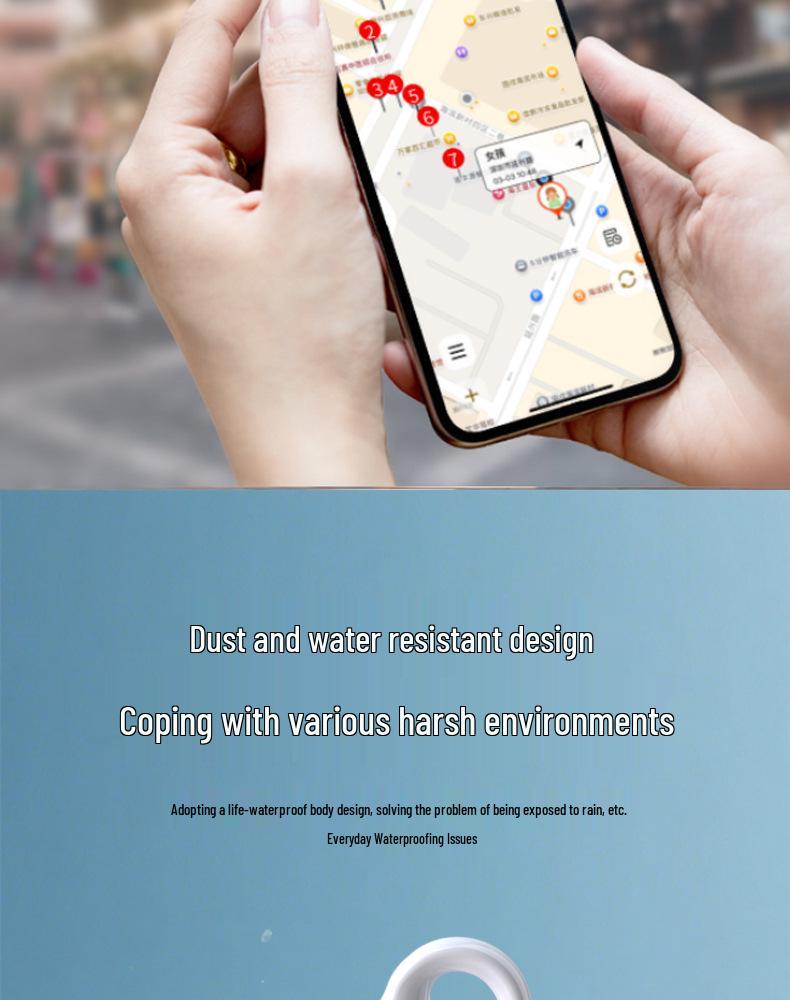Universal Pet GPS Tracker for Cats and Dogs - Compatible with Android/iOS, Anti-Lost Device