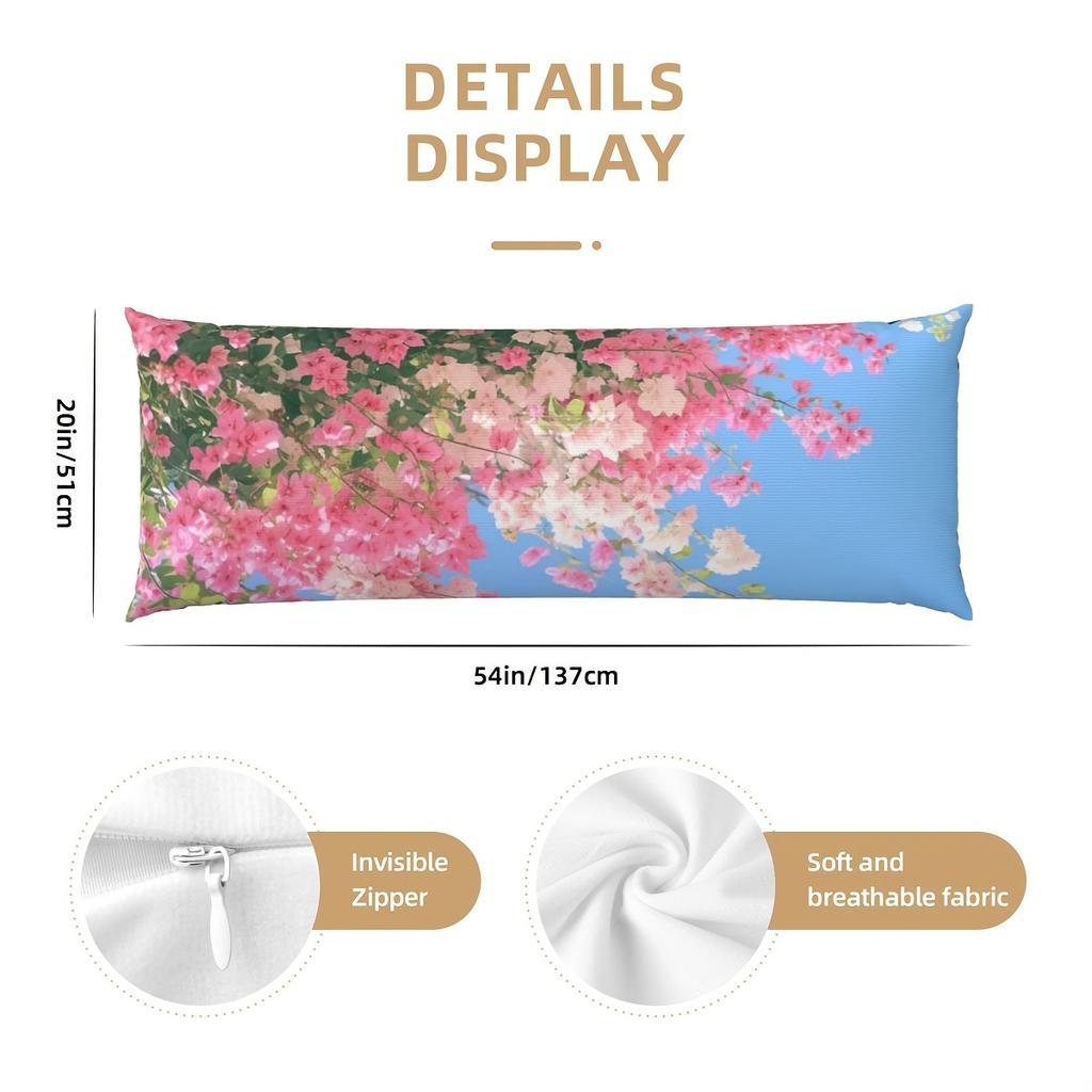 1 Piece, Custom Photo Pillowcase, 50.8x137.16cm, Double-sided Printing, Extra Long Body Pillow, Comfortable Sleep Support, Rever