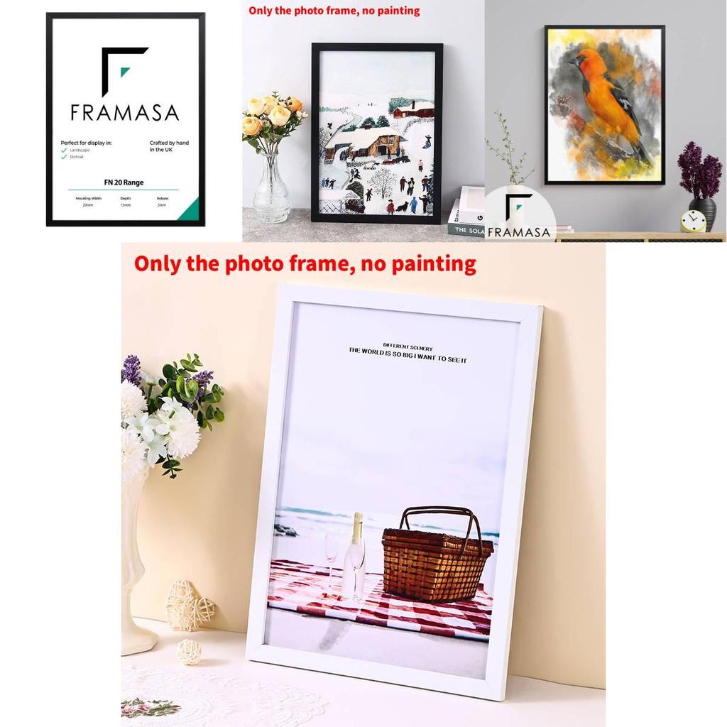 Modern Minimalist Wooden Picture Frame For Living Room Decor With Handmade Craftsmanship