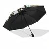 1pc Matrix Reloaded Automatic Folding Umbrella - Compact 8-Rib Design, Durable Plastic & Iron1162L