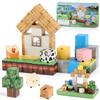 Magnetic World Farm Barn Building Blocks Kids Countryside House Animal Model Educational Magnet Set 45pcs