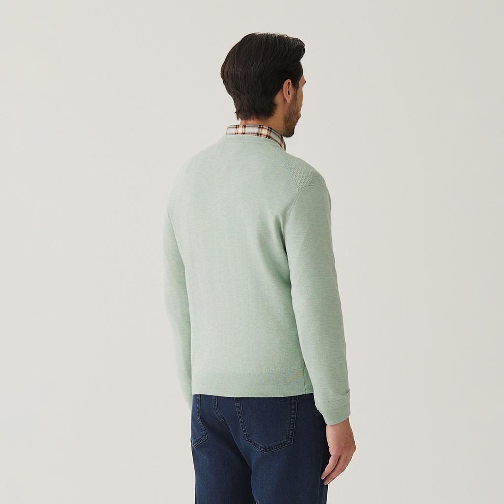 FERRAROMILANO Front Texture Round Knit Mint (Amsftsr10120)