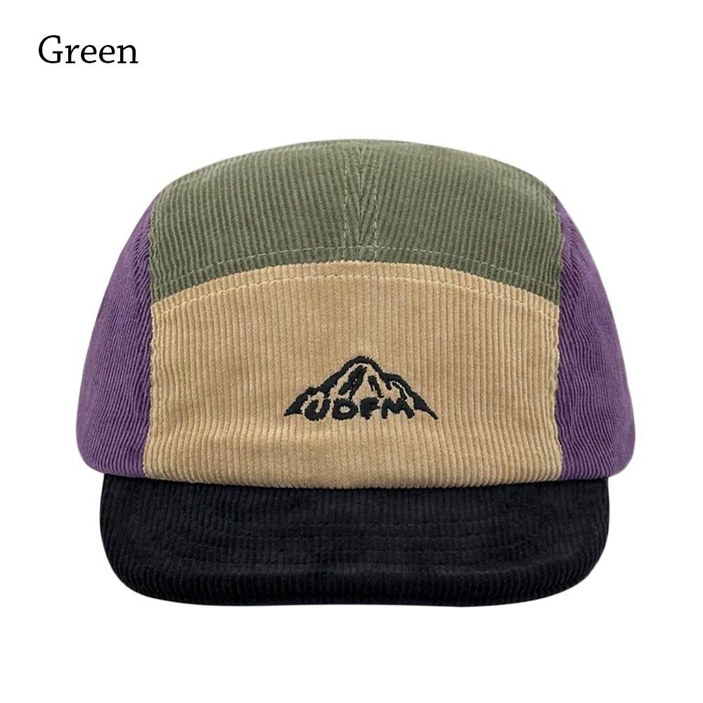 Vintage Short Brim Baseball Cap Casual Trucker Cap Winter Snapback Hat  for Men Women