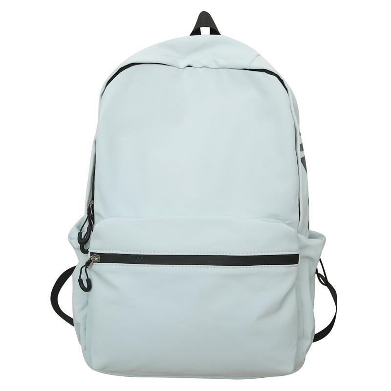 Lightweight Solid-color College Student Schoolbag, Travel Fashion, High-capacity High School Student Commuting Campus Backpack