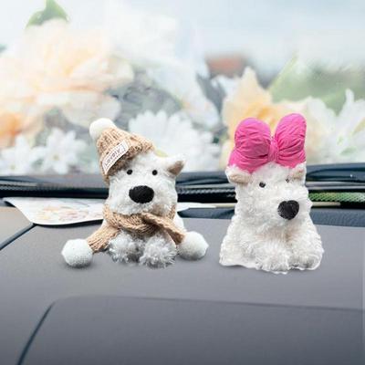 For Refer To Description Cartoon Car Ornament Car Decorative Ornament Plush Dog Car Decorative Items Car Decoration Centre