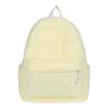 New Plush Women's Bag Lightweight Solid Color Student Backpack Large Capacity Travel Backpack Outdoor