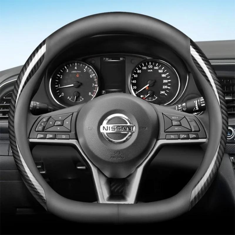 Leder Auto Lenkradabdeckung Für Nissan Qashqai J12 j11 X-Trail XTrail X Trail T33 Rogue 2015 -   2024 Zubehör