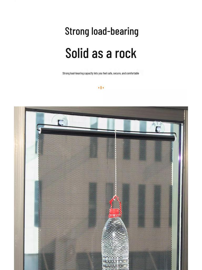 Einziehbare Verdunklungsrollos mit Saugnäpfen für Küche, Büro oder Wintergarten