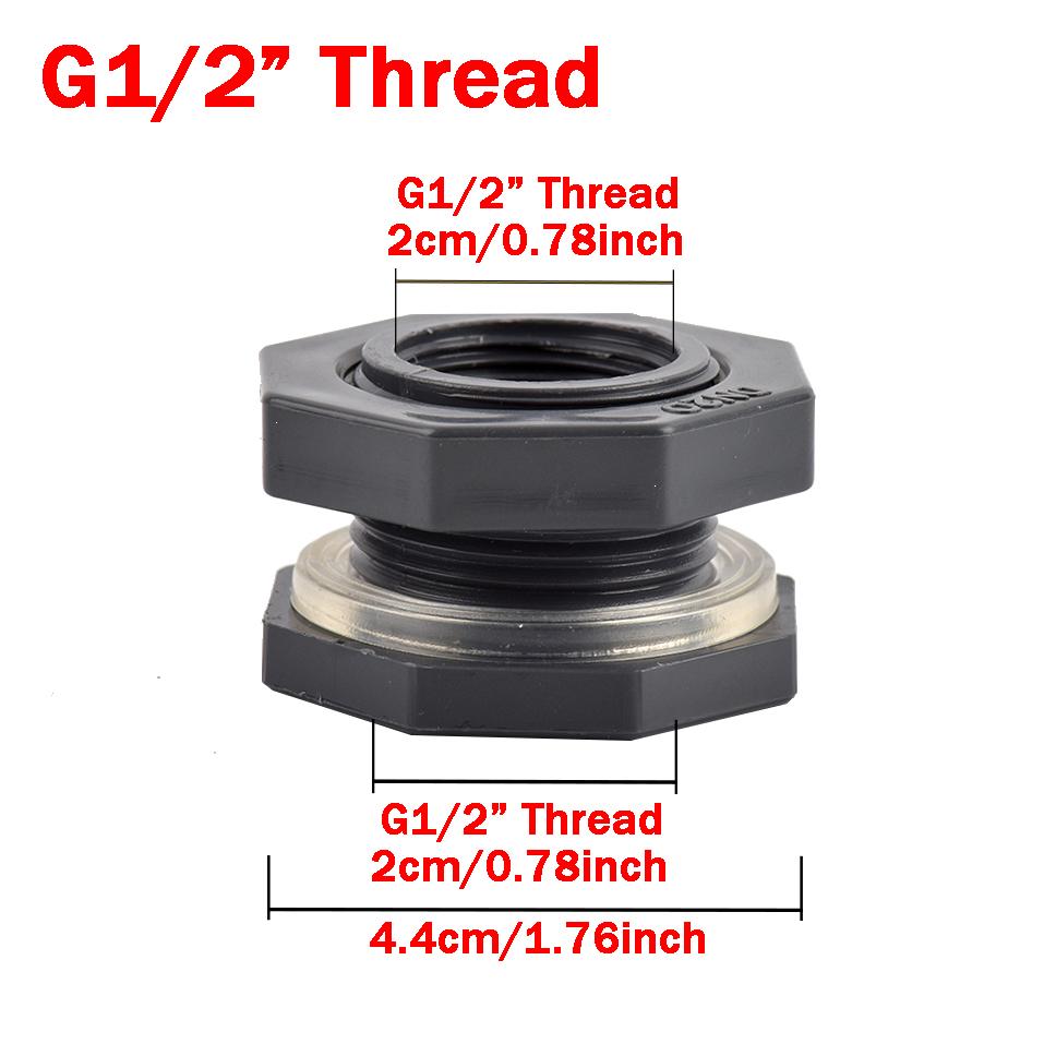 

1/2 дюйма Клапан для дощової бочки, Адаптер для крана бака 16 мм Ніпель Швидкознімний з єднувач для садового шланга Кран Фітинг клапана бака зі сплаву