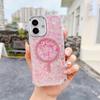 KEYSION Luxuxy Glitter Magnetic Phone Case for MagSafe for iPhone 12 13 14 Pro Max 14 Plus Soft TPU+PC Shockproof Back Cover