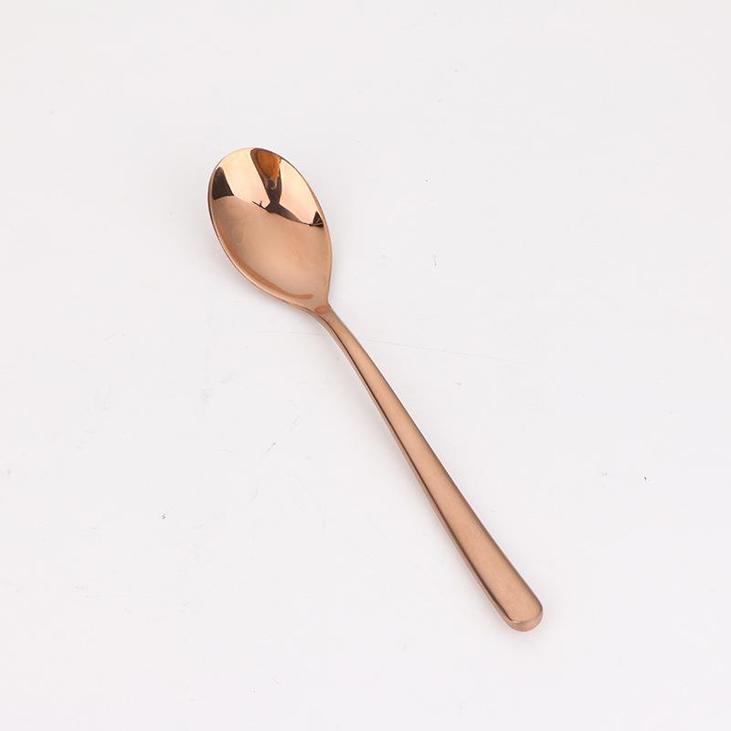 Moonlight series stainless steel knife, fork and spoon set, titanium-plated coffee spoon, western food steak knife, fork tableware, gifts