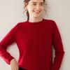 Women's Autumn/Winter Bamboo Leaf Twist Pattern Cashmere Knit Sweater - Round Neck, Loose Fit, Thick, Fashionable, Versatile