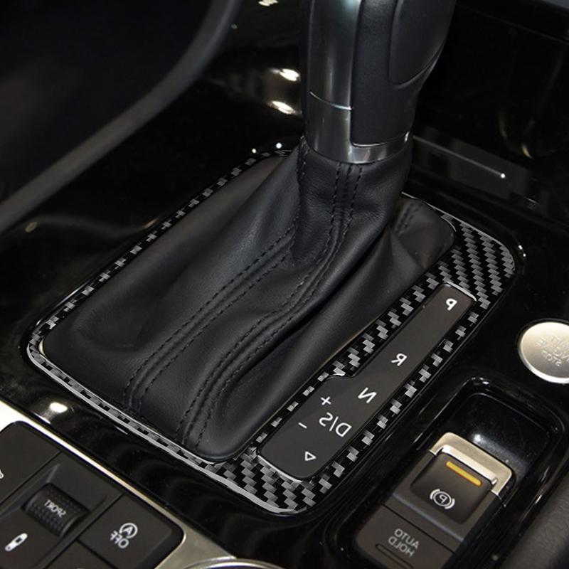 For VW Touareg 2011-2018 Soft Carbon Fiber Gear Shift Panel Sticker Trim Car Interior Accessories Car Interior