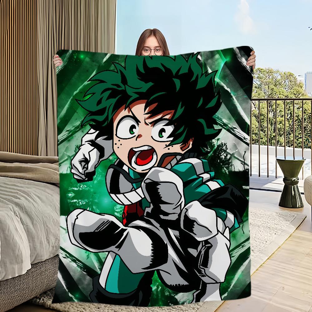 Flanela mój komfort miękki pluszowy koc na sofę salon a-akademia biuro h-bohater łóżko anime podróż prezent jednostronny nadruk