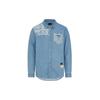 Evisu Camouflage Patchwork Pocket Big M Long Sleeve Shirt Men shirts 2ESHTM1SL164DN