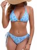 Lace Starfish Pendant Triangle Cup Sexy Two Piece Bikini Set Elegant
