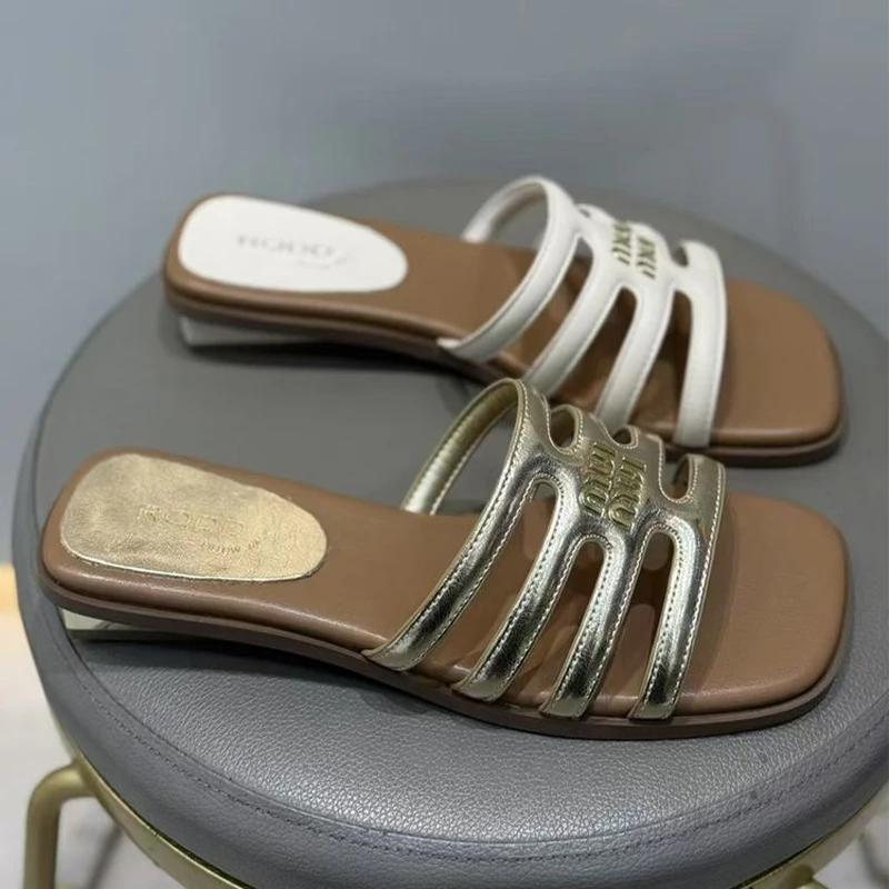 Fashion Women's Slippers Flats Casual Shoes Summer Dress Woman Sandals 2025 Fashion Beach Flip Flops Cozy Slides New Zapatillas De Mujer