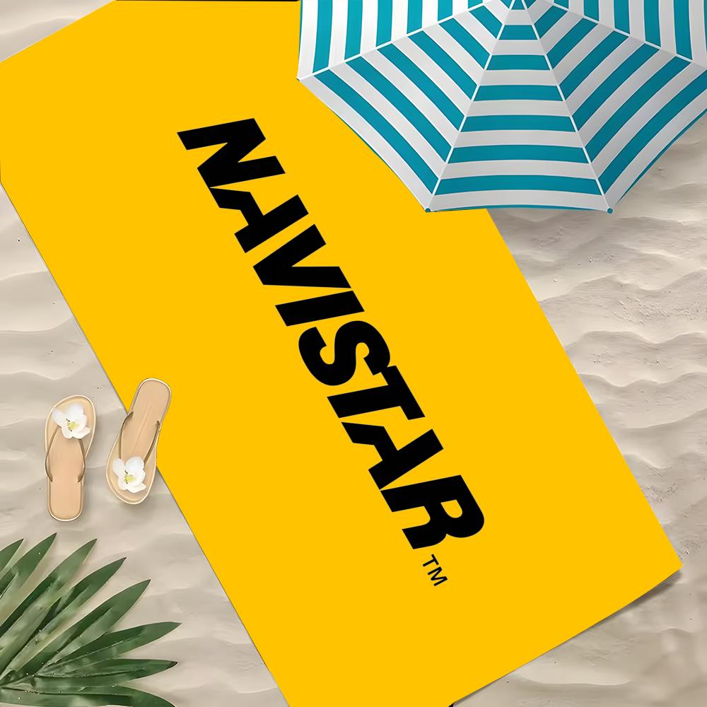 Brand Navistar logo Towel Polyester Beach Towel Quick Dry Sand Free Bath Towel for Summer Pool Travel Vacation