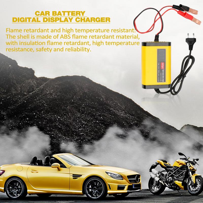 12V Battery Charger 2A 12V Fully-Automatic Smart Car Battery Charger Battery Maintainer Trickle Charger And Battery Desulfator