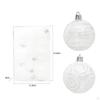 6 Pieces Christmas Tree Balls Shatterproof Hanging 6cm Decoration Ornaments for