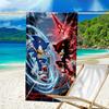 Ultra-Soft Beach Towel with Sonic Theme,Ideal for Pool - Camping, Diving - Perfect Travel Essential, Vibrant Beach Towel.