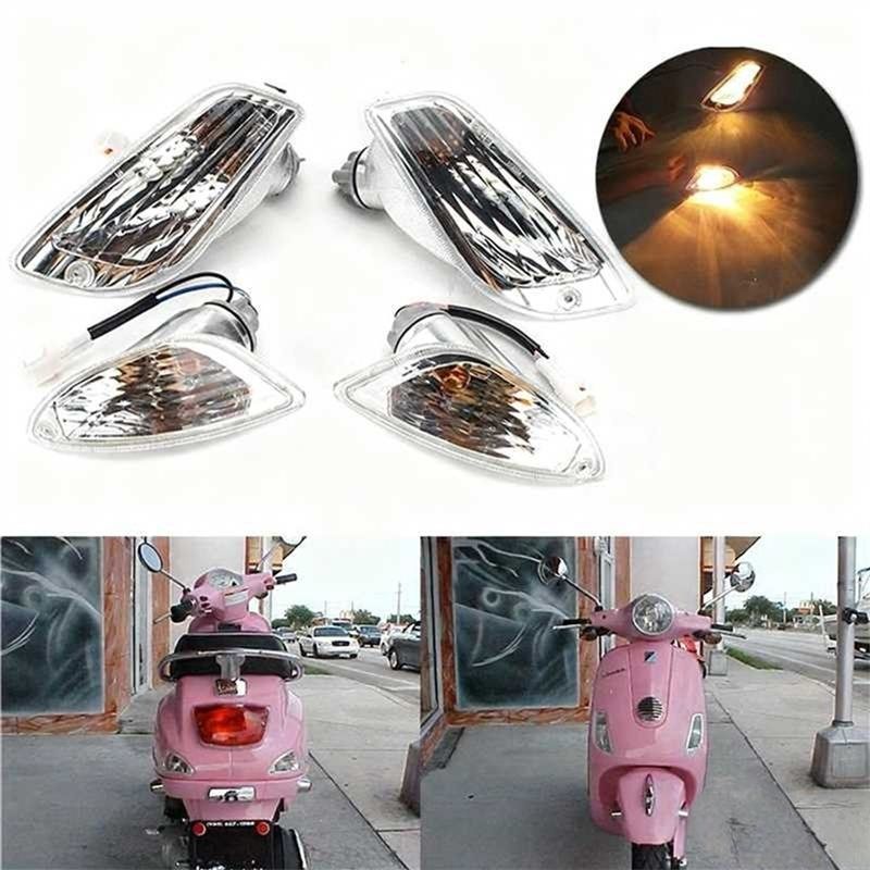 Motorcycle Scooter Turn Signal Light Front Rear Running Indicator Mark For Vespa LX 50 125 150 2-Takt 4-Takt LXV