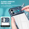 Luxury Crystal Clear Slide Camera Protection Case for IPhone 16 Pro Max 15 14 13 Plus Mini Acrylic Hard Transparent Back Cover