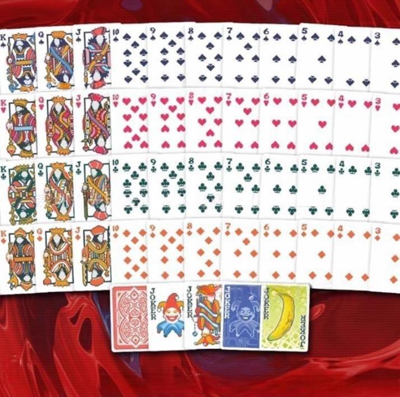 Lustiges und Niedliches Mini-Karten Pokerspiel Super Klein Geschenk Reisespielzeug Streich-Requisiten Balatro Spielkarten-Deck gray
