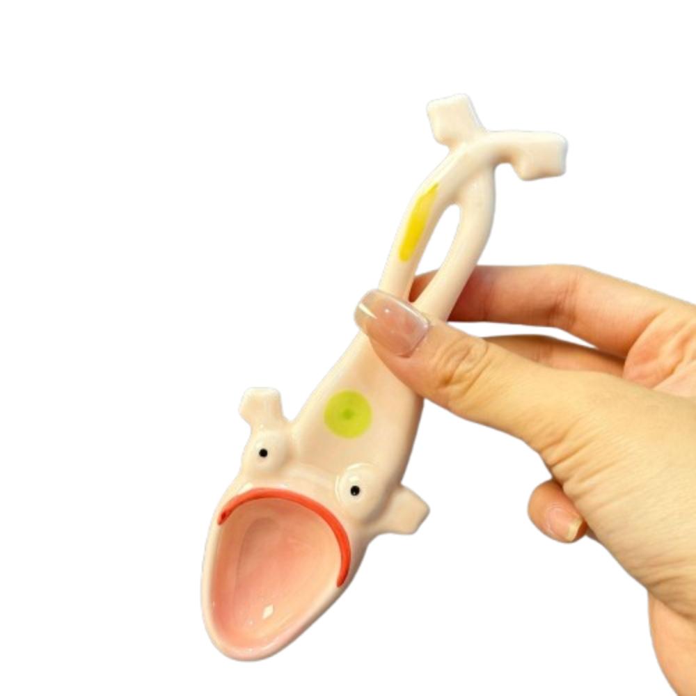 Ceramic Dessert Spoon Cute Stirring Spoon Household Coffee Spoon  Kitchenware
