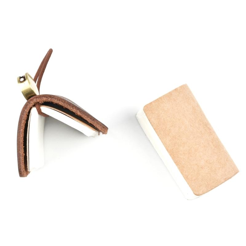 Pocket Leather Notebooks 1.25x1.88Inch Small Leather Journal Pocket Writing Pad For Women Keychain Bag Wallet Charm