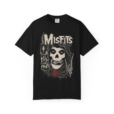 Misfits Lebka Srdce Tričko Punková Kapela Grafické Tričko