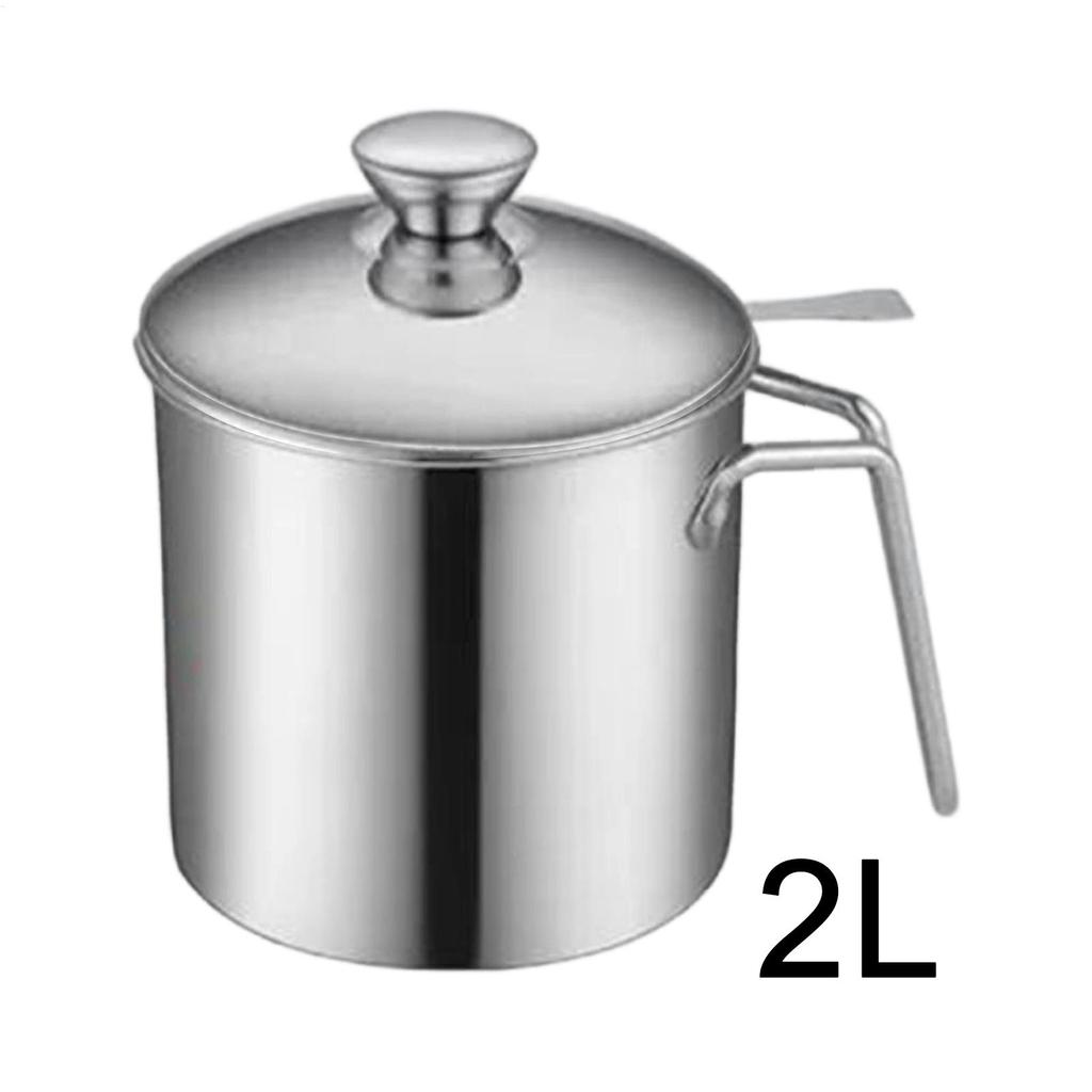 Oil Dispenser Bottle Stainless Steel Fine Mesh Filter Food Grade for Olive Soup Storage Cooking Frying Home Apartment  Camping