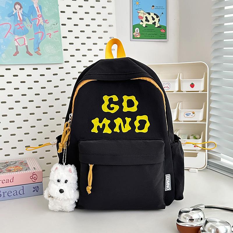 New High-value Campus Style Alphabet Backpack, Simple, Lightweight and Large-capacity Backpack for Junior High School Students