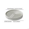 Supporto per Vaso da Fiori con 4 Ruote Nascoste, Carrello Rotondo per Piante da Giardino, Interni,