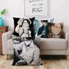 Levi Ackerman Attack On Titan Pillow Covers Cartoon Sofa Decorative Home Double-Sided Printing Short Plush Cute Cushion Cover
