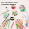 6 Colors Gel Pens Set Acrylic Painting Handbook Marker 1 Set Fine Tip Smooth Writing For School Art Office