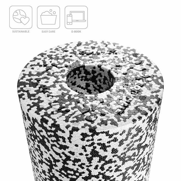 Rouleau de massage - bodymate - standard - 45cm - dureté moyenne - e-book gratuit