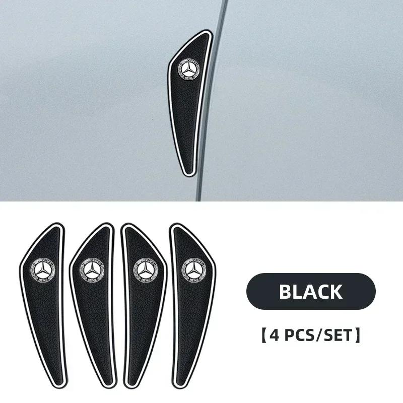 GOX3 4pcs Car Door Bumper Strip Protection Strip for Mercedes Benz AMG A B R G Class GLK GLA CLA GLB GLC C200 W176 Accessories