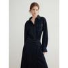 ELLE French Style Asymmetrical Waist Shirt Dress