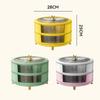 Round Shape Food Storage Tray Candys Storage Box With Lid Home Desktop Decoration