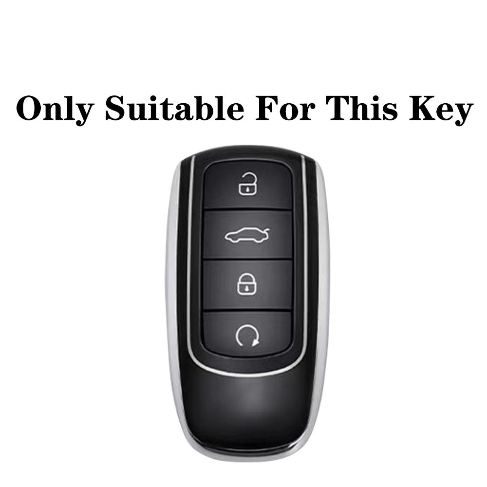Silicone Key Case Cover Remote Fob Shell For Chery Omoda 5 C5 Tigo 7 8 Pro Max Tigo 7 8 Plus Arrizo 5 Plus Holder Accessories