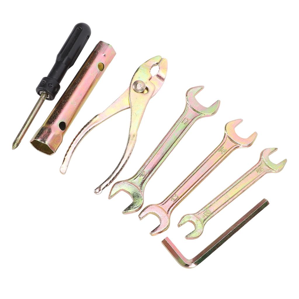 Motorcycle Tool Kit Multifunctional Portable Motorcycle Plug Spanner Wrench Socket Plier Tool Kit