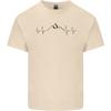 Mountain Ecg Hiking Trekking Climbing Pulse Unisexs Light Cotton Tshirt