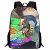 Printed Two-Dimensional Chainsaw Man Schoolbag, Primary School Student Cartoon Chaaw Man Backpack